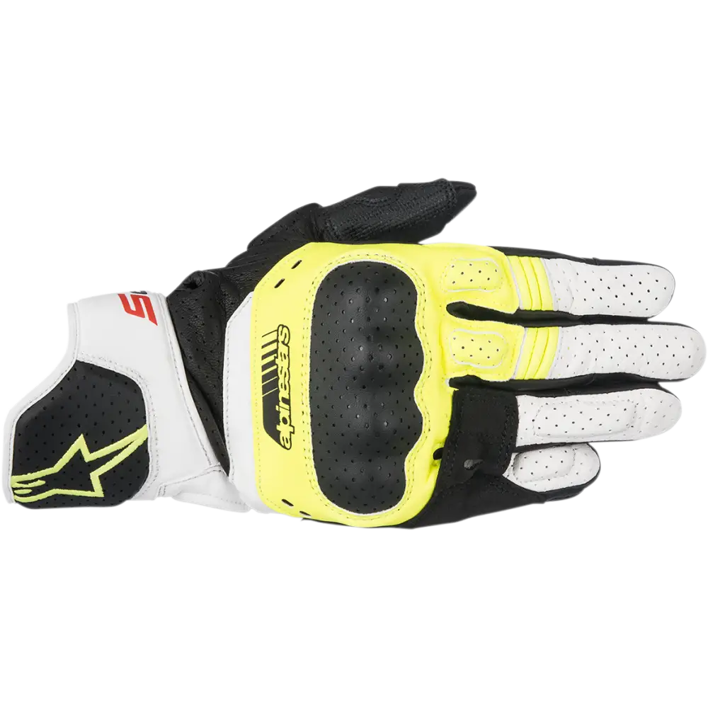 ALPINESTARS SP-5 Gloves - Black/Fluo Yellow/White - 3XL 3558517-158-3X
