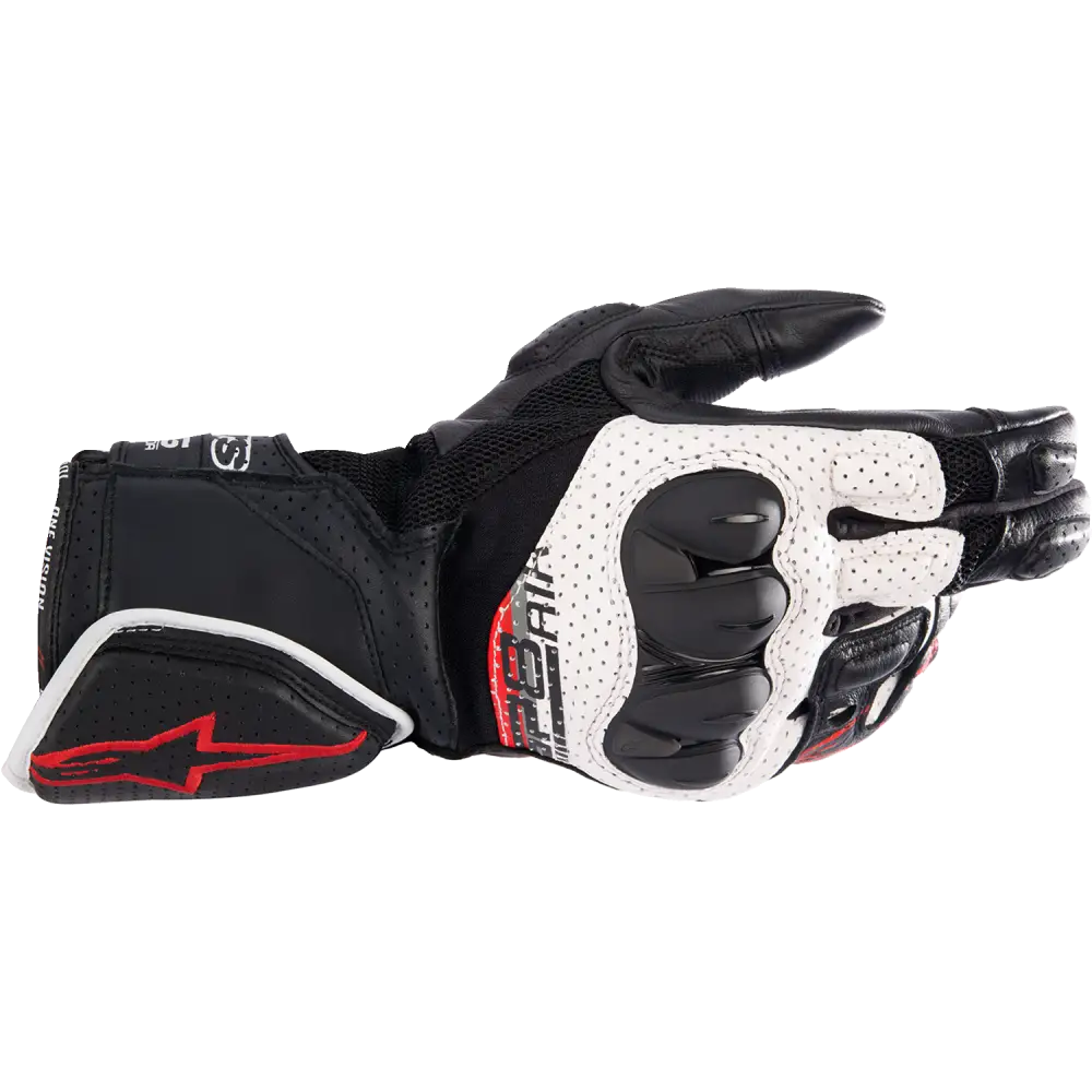 ALPINESTARS SP-8 Air V3 Gloves - Black/White/Bright Red - Medium 3558621-1304-M