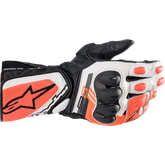 ALPINESTARS SP-8 V3 Gloves - Black/White/Fluo Red - Large 3558321-1231-L