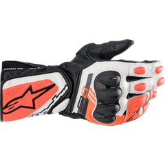 ALPINESTARS SP-8 V3 Gloves - Black/White/Fluo Red - Small 3558321-1231-S