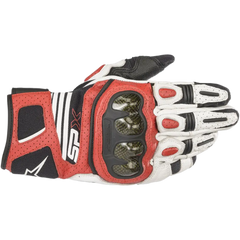 Alpinestars SPX AC V2 Gloves - White/Black/Bright Red - 3XL 3567319-2030-3X - Glove Group