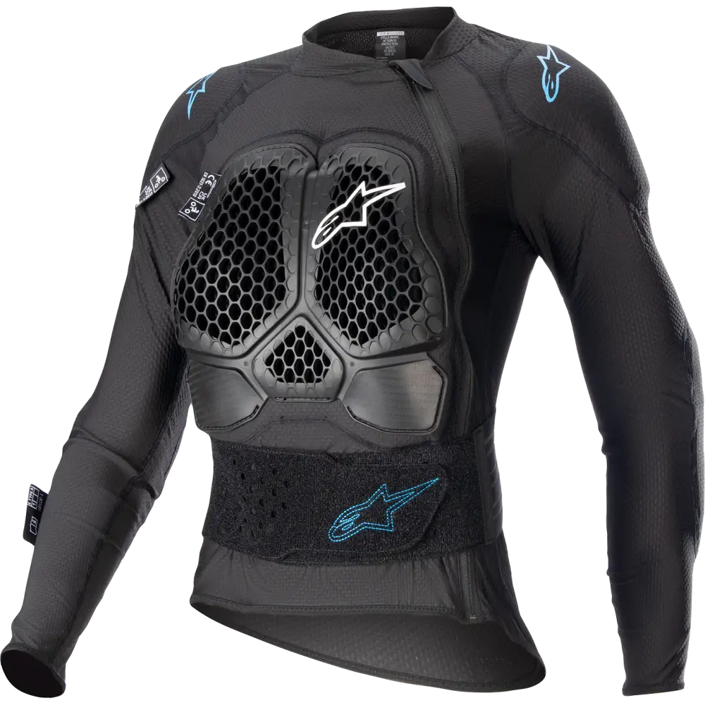 ALPINESTARS Stella Bionic Action v2 Protection Jacket - Black/Cyan - Small 6516823-1079-S