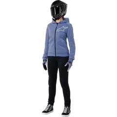 ALPINESTARS Stella Chrome v2 Sport Hoodie - Blue Violet/White - Medium 4210225-7185-M