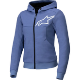 ALPINESTARS Stella Chrome v2 Sport Hoodie - Blue Violet/White - Medium 4210225-7185-M