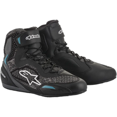 ALPINESTARS Stella Faster-3 Rideknit Shoes - Black/Teal - US 8.5 251052011708.5