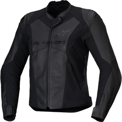 ALPINESTARS Stella Faster v3 Leather Jacket - Black/Black - US 10 / EU 46 3113625-1100-46