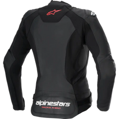 ALPINESTARS Stella Faster v3 Leather Jacket - Black/White Fluo/Coral - US 6 / EU 42 3113625-1781-42