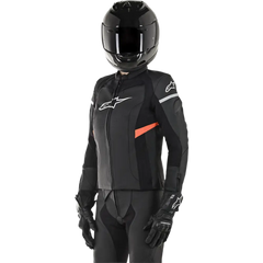 ALPINESTARS Stella Kira Leather Jacket - Black/Red - US 8 / EU 44 3112019-1030-44