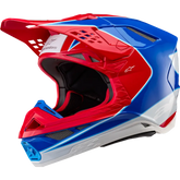 ALPINESTARS Supertech M10 Helmet - Aeon - MIPS? - Gloss Bright Red/Blue - 2L 8301923-3017-2X