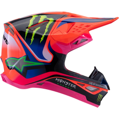 ALPINESTARS Supertech M10 Helmet - Deegan Monster - MIPS? - Gloss Orange Fluo/Purple/Pink Fluo - XL 8300425-433-XL