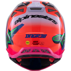 ALPINESTARS Supertech M10 Helmet - Deegan Monster - MIPS? - Gloss Orange Fluo/Purple/Pink Fluo - XL 8300425-433-XL
