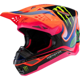 ALPINESTARS Supertech M10 Helmet - Deegan Monster - MIPS? - Gloss Orange Fluo/Purple/Pink Fluo - XS 8300425-433-XS