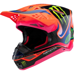 ALPINESTARS Supertech M10 Helmet - Deegan Monster - MIPS? - Gloss Orange Fluo/Purple/Pink Fluo - XS 8300425-433-XS
