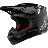 ALPINESTARS Supertech M10 Helmet - Flood - MIPS? - Black/Dark Gray - Medium 8301023-1310-M
