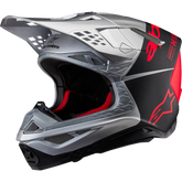 ALPINESTARS Supertech M10 Helmet - Flood - MIPS? - Gloss Silver/Black/Orange Fluo - Small 8301023-1954-S