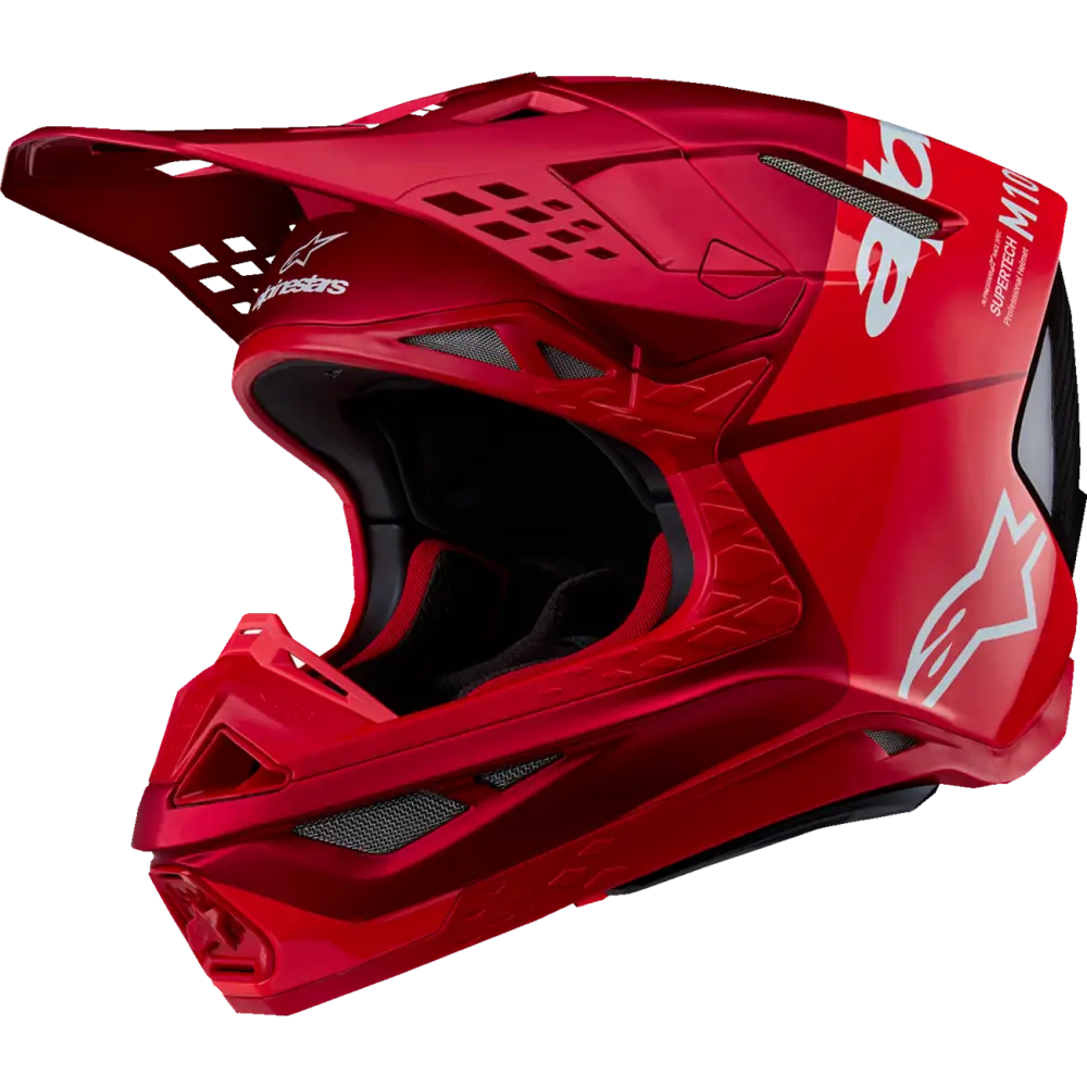 ALPINESTARS Supertech M10 Helmet - Flood - MIPS? - Red Fluo/Red - Small 8301023-3003-S