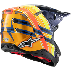 ALPINESTARS Supertech M10 Helmet - TLD Edition 25 - MIPS? - Gloss Dark Blue/Orange/Yellow/Fluo Red - 2XL 8300225-7156-XXL