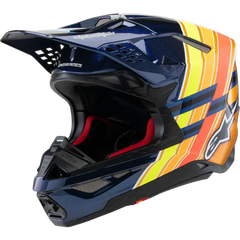 ALPINESTARS Supertech M10 Helmet - TLD Edition 25 - MIPS? - Gloss Dark Blue/Orange/Yellow/Fluo Red - XS 8300225-7156-XS