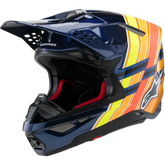 ALPINESTARS Supertech M10 Helmet - TLD Edition 25 - MIPS? - Gloss Dark Blue/Orange/Yellow/Fluo Red - Medium 8300225-7156-M