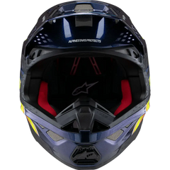 ALPINESTARS Supertech M10 Helmet - TLD Edition 25 - MIPS? - Gloss Dark Blue/Orange/Yellow/Fluo Red - Small 8300225-7156-S