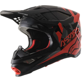 ALPINESTARS Supertech M8 Helmet - Echo - MIPS? - Black/Red/Gloss - Large 8302621-1116-LG