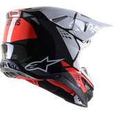 ALPINESTARS Supertech M8 Helmet - Factory - Black/White/Red - Large 8302922-1233-LG