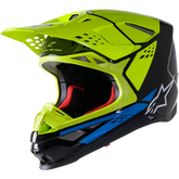 ALPINESTARS Supertech M8 Helmet - Factory - Black/Yellow/Blue - 2XL 8302922-1578-2X