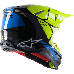 ALPINESTARS Supertech M8 Helmet - Factory - Black/Yellow/Blue - XL 8302922-1578-XL