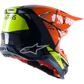 ALPINESTARS Supertech M8 Helmet - Factory - Blue/Orange/Yellow - Small 8302922-7445-SM