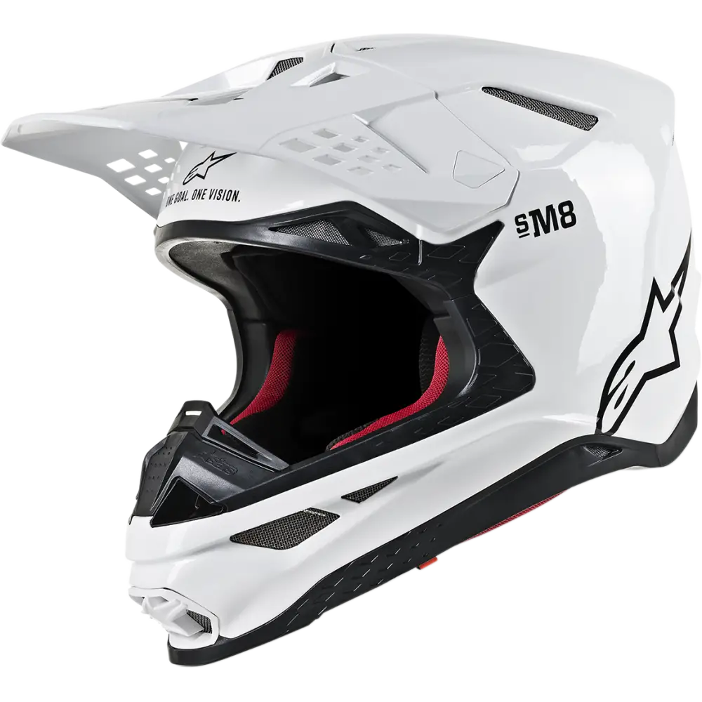 ALPINESTARS Supertech M8 Helmet - MIPS - Gloss White - Large 8300719-2180-LG