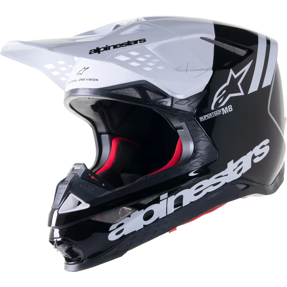 ALPINESTARS Supertech M8 Helmet - Radium 2 - MIPS? - Gloss Black/White - XL 8301523-12-XL