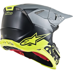 ALPINESTARS Supertech M8 Helmet - Radium - MIPS? - Matte Black/Mid Gray/Yellow Fluo - XS 8301519-1305-XS