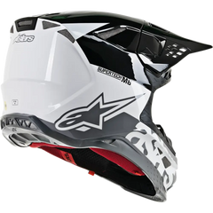 ALPINESTARS Supertech M8 Helmet - Radium - MIPS? - White/Black/Mid Gray Glossy - XS 8301519-2182-XS