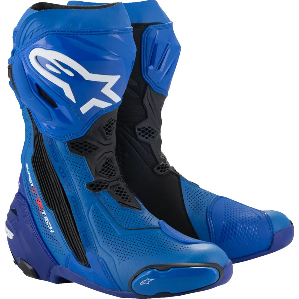 ALPINESTARS Supertech R Vented Boots - Blue/Black - US 6/EU 39 2220121-713-39