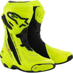 ALPINESTARS Supertech R Vented Boots - Fluorescent Yellow/Black - US 7.5/EU 41 2220121-551-41