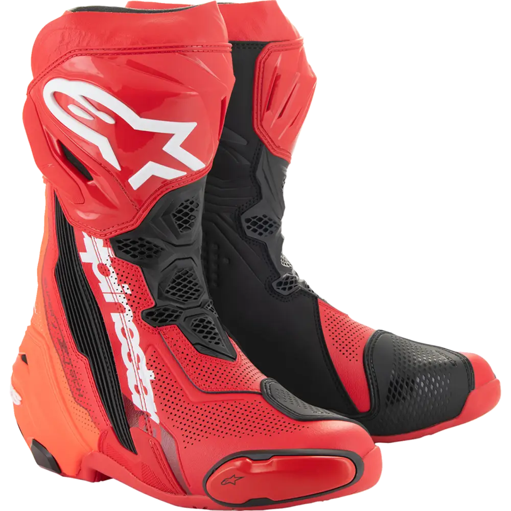 ALPINESTARS Supertech R Vented Boots - Red - US 6/EU 39 2220121-3029-39