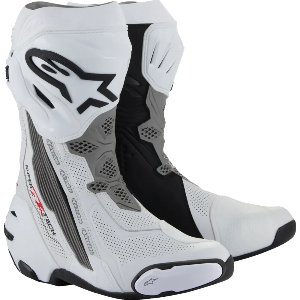 ALPINESTARS Supertech R Vented Boots - White/Gray/Black - EU 38 2220121-2024-38