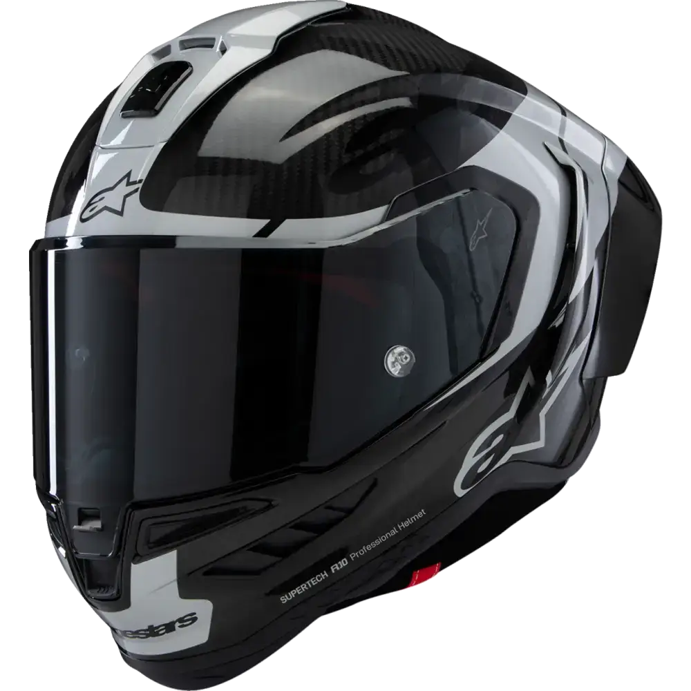 ALPINESTARS Supertech R10 Helmet - Element - Carbon/Silver/Black - XS 8200324-1368-XS