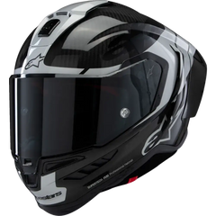 ALPINESTARS Supertech R10 Helmet - Element - Carbon/Silver/Black - XS 8200324-1368-XS