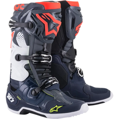 ALPINESTARS Tech 10 Boots - Dark Gray/Dark Blue/Red - US 10 2010020-9079-10