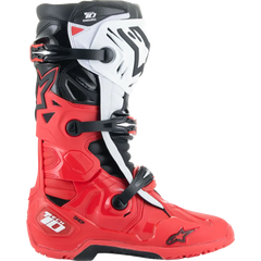 ALPINESTARS Tech 10 Enduro Boots - Bright Red/Black/White - US 7 2010025-3016-7