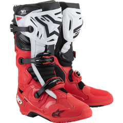 ALPINESTARS Tech 10 Enduro Boots - Bright Red/Black/White - US 7 2010025-3016-7