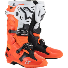 ALPINESTARS Tech 10 Enduro Boots - Fluorescent Orange/Black/White - US 7 2010025-4512-7