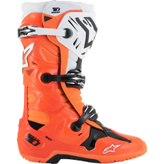 ALPINESTARS Tech 10 Enduro Boots - Fluorescent Orange/Black/White - US 7 2010025-4512-7