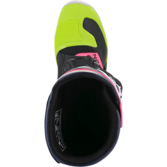 ALPINESTARS Tech 3S Boots - Black/Blue/Pink/White/Yellow - US 8 2014018-1176-8
