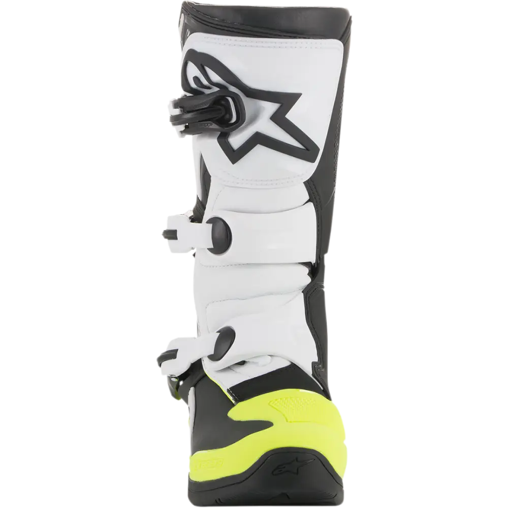 ALPINESTARS Tech 3S Boots - Black/White/Fluorescent Yellow - US 4 2014018-125-4