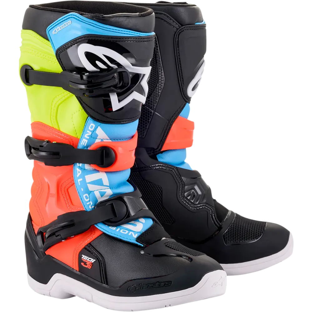 ALPINESTARS Tech 3S Boots - Black/Yellow/Red - US 6 2014018-1538-6