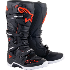 ALPINESTARS Tech 7 Enduro Boots - Black/Red Fluorescent - US 7 2012114-1030-7