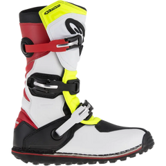 ALPINESTARS Tech-T Boots - White/Red/Yellow Fluorescent/Black - US 9 2004017-2351-9
