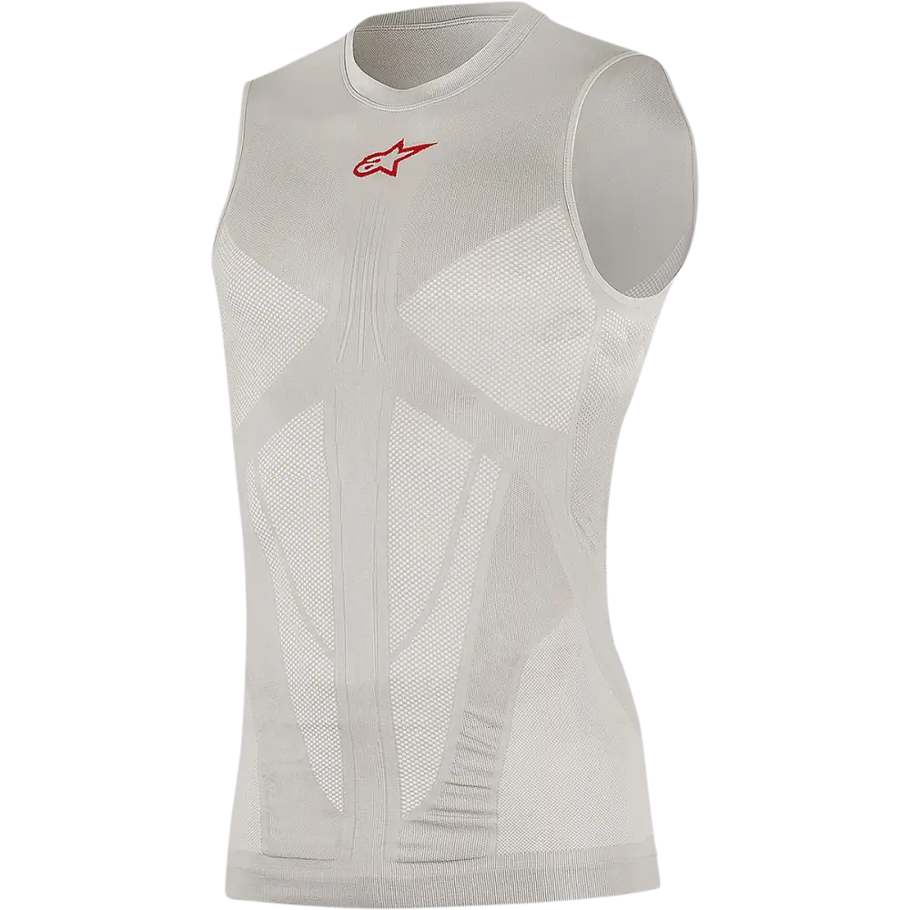 ALPINESTARS Tech Tank Summer - Silver/Red - Medium/Large 1752017-198-M/L